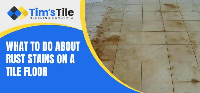 Rust Stains On a Tile Floor